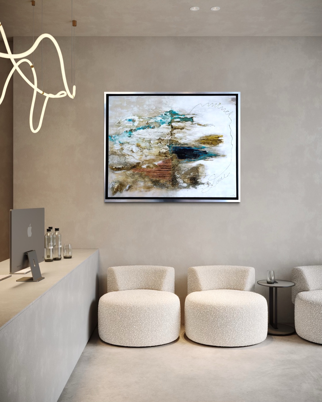 Obra de CrisSteinmanArt — Técnica mixta con hoja de oro